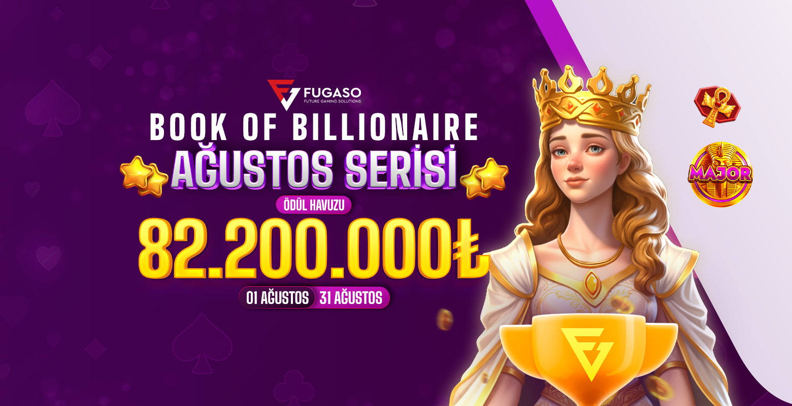 Fugaso sağlayıcısının seçili oyunlarında geçerli 82.200.000₺ ödüllü turnuvasına hemen katıl!